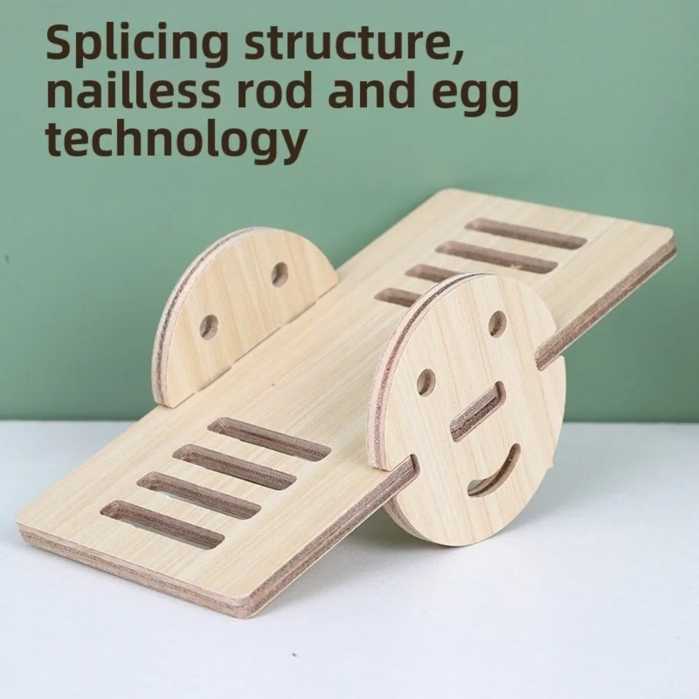 New Wooden Hamster Villa Chewable Easy to Install Platform House Durable Cage Accessories Hamster Climb Pet Supplies