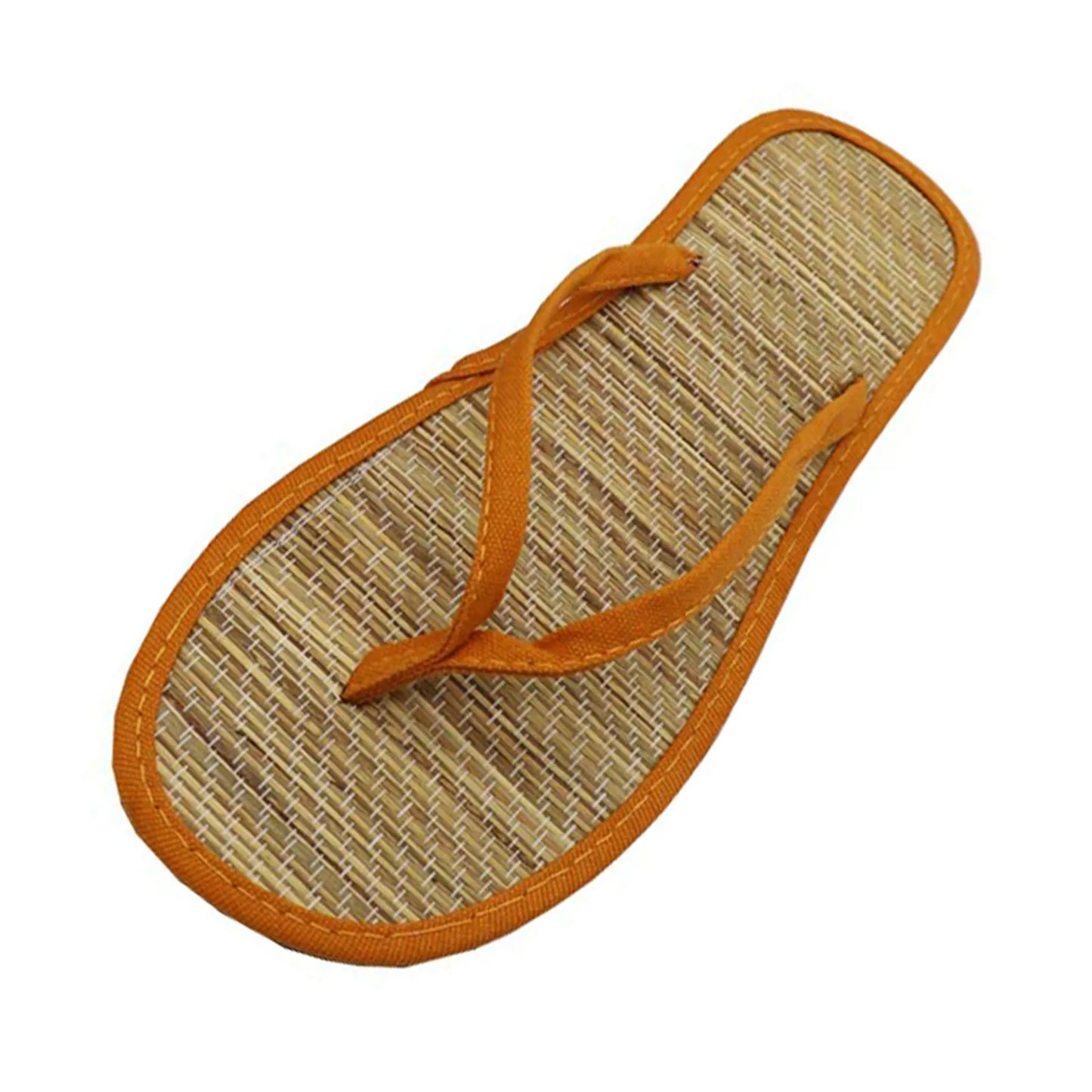 2023 Women Flat Flip-flops Slippers Comfortable Non-slip Sandals Bamboo Rattan Flip Flop Home Bathroom Fashion Slippers Zapatos