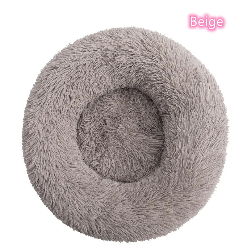 New Cat Dog Bed Super Soft Pet Cat Bed Pet Mattress Plush Washable Calm Donut Bed Comfortable Sleeping Artifact Suitable Winter