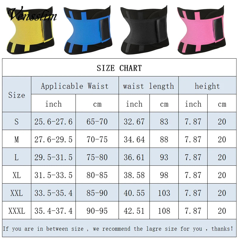 Women's Sauna Sweat Waist Trainer Belt – Abdomen Trimmer & Slimming Girdle