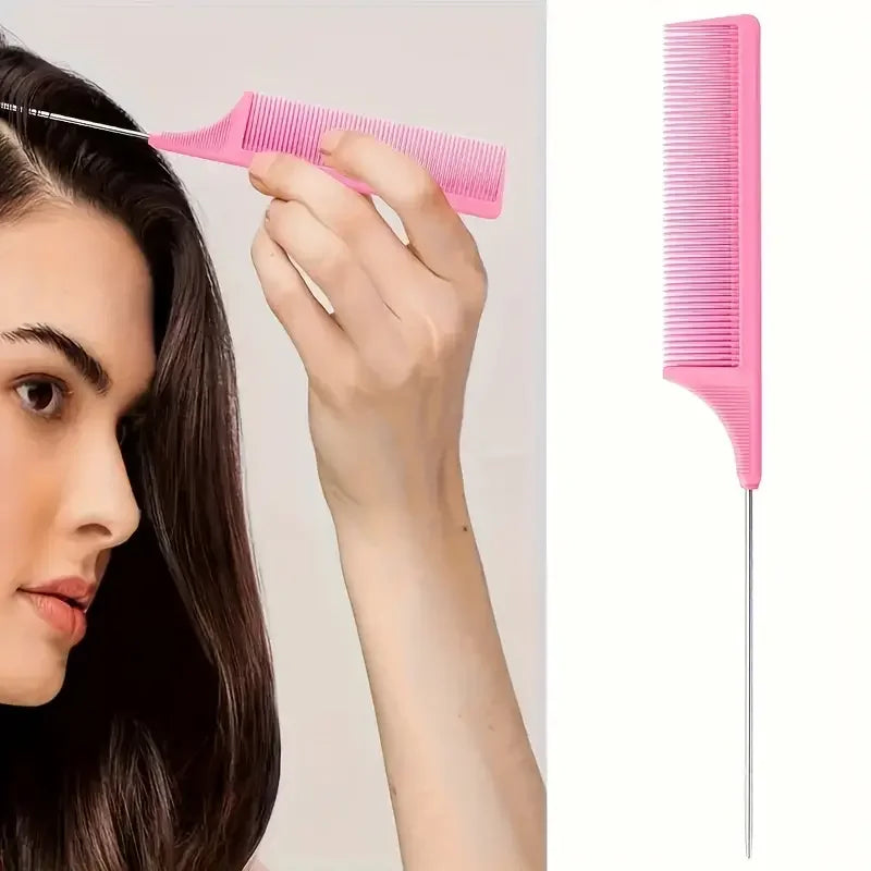 6-Piece Hair Brush & Styling Set – Spray Bottle, Edge Brush, Tail Comb & More