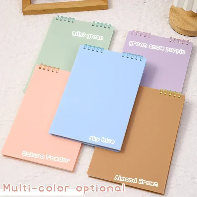 A5 60 Sheets Planner Thick Notebook Spiral Binding Loose-leaf Notebooks with Lines Pages for School Office Stationery Supplies