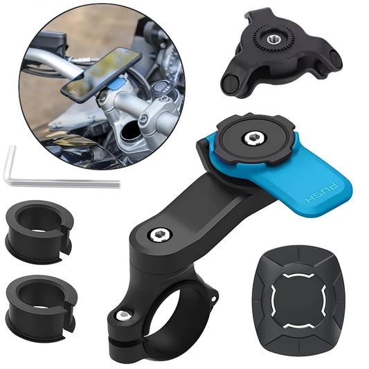 Bike & Motorcycle Phone Holder – Handlebar Clamp Mount for All Phones