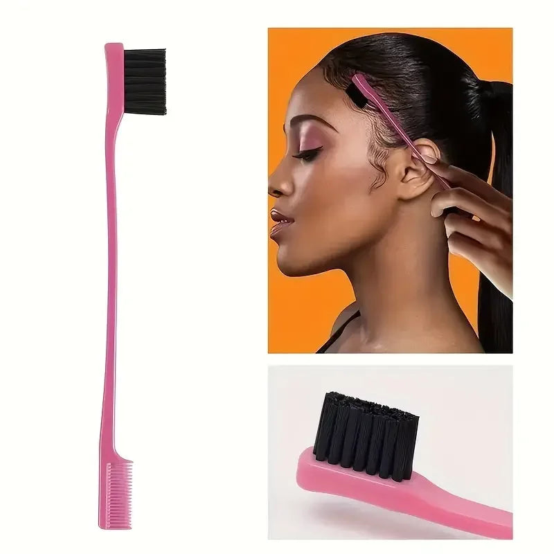 6-Piece Hair Brush & Styling Set – Spray Bottle, Edge Brush, Tail Comb & More