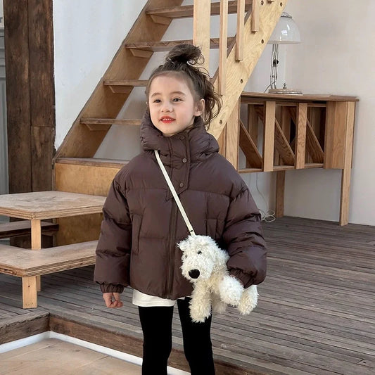 Children's Hooded Down Padded Jacket – Warm Winter Coat Ages 3–12