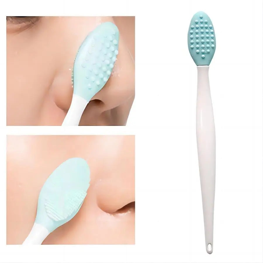 Silicone Facial Cleansing Brush – Exfoliating Blackhead & Pore Cleaner Set