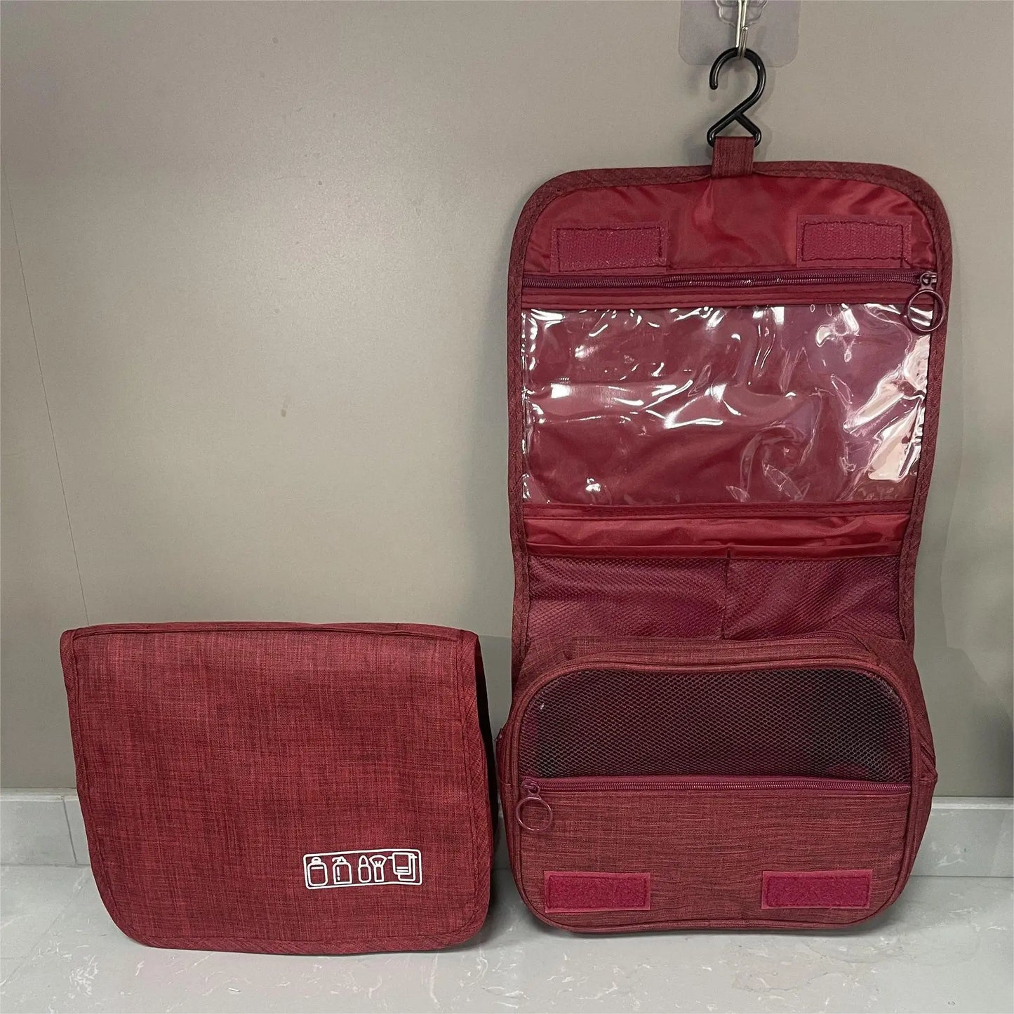 Homefish Wall-Mounted Travel Personal Hygiene Bag Cosmetics and Bathroom Supplies Packs