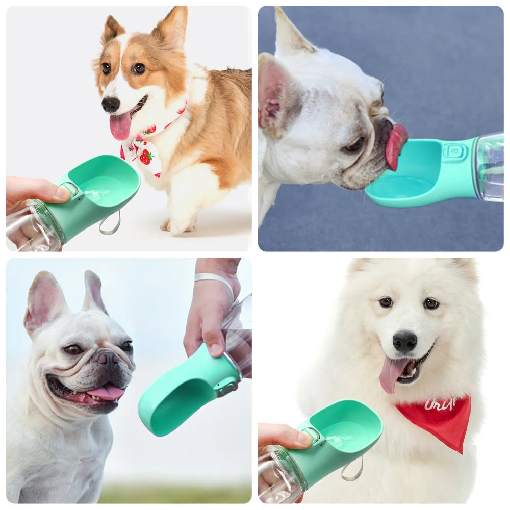 Portable Leakproof Dog Water Bottle – Outdoor Walking Drinking Bowl for Pets