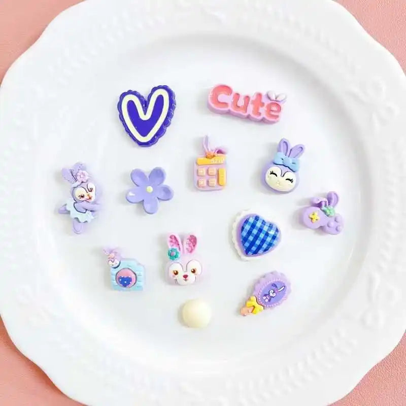Yellow Aesthetic  Charms Set Cute Smiley Face Flower Heart Shoe Charms DIY Sweet Shoe Decorations for Sandals Wo