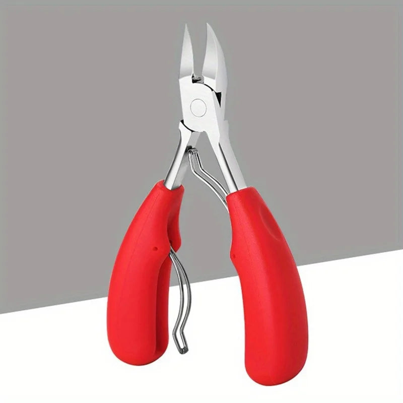 Professional Grade Concave Stainless Steel Nail Clippers for Thick Nails and Ingrown Toenails Sharp Curved Blade for Easy Trimmi