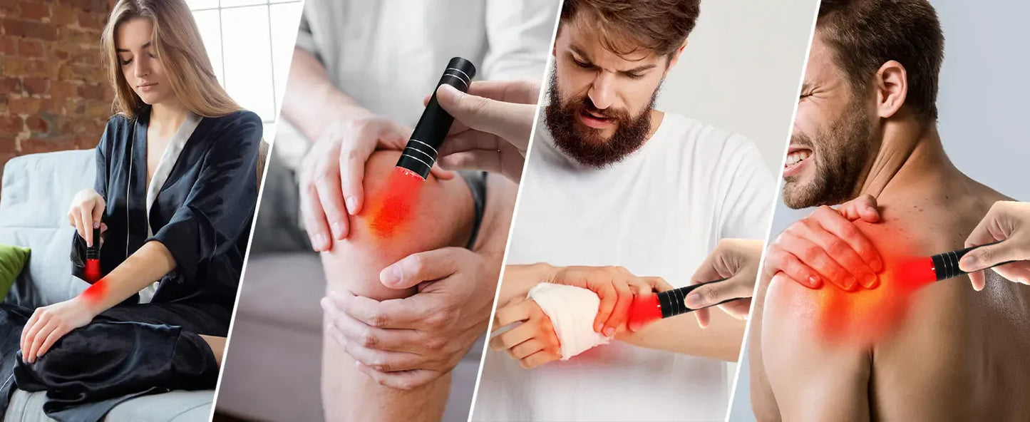 Portable Red Light Therapy Torch – 660nm & 850nm Handheld Pain Relief Wand