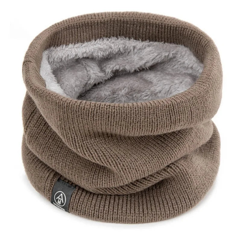 Fashion Women Knitted Scarf Solid Cashmer Like Winter RIDE Scarves Lady Warm Thick Unisex Men Neck Scarfs Ring