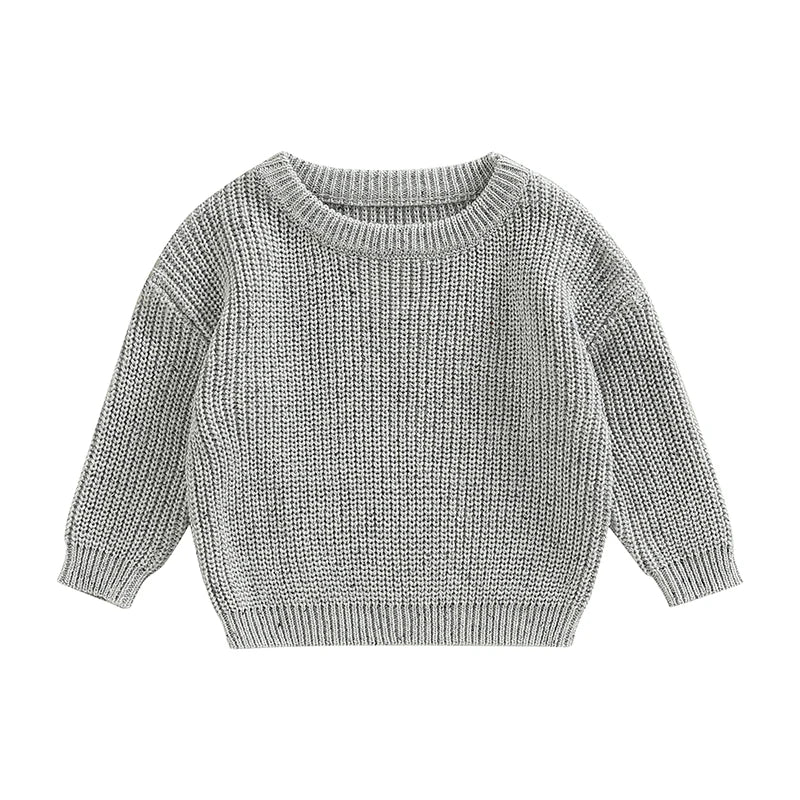 Children s Unisex Fall Sweater Vibrant Polka Dots Design with Long Sleeves and Round Neckline for Boys and Girls