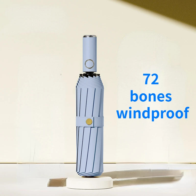 72 Bone Super Strong Windproof Automatic Folding Men Umbrella  Reinforced Large Rainproof Sun Protection Umbrellas Women