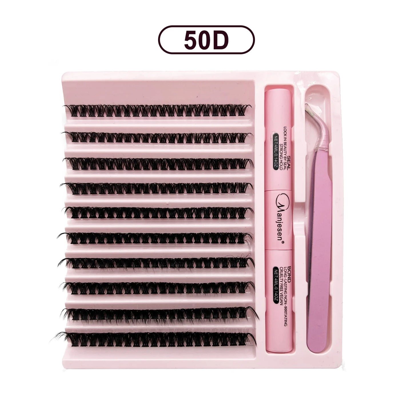 DIY Wimpers Extension Kit Wimpers 200 Stuks Clusters Wimpers Bond en Seal Make-up Tools voor Wimpers Lijmen Lijm Accessoires