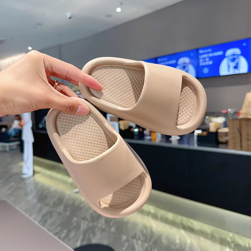 2026 Children's Slippers for Summer Boys and Girls Indoor Bathroom Soft-Soled Thickened Anti-Slip Baby Slippers and Cool Sandals