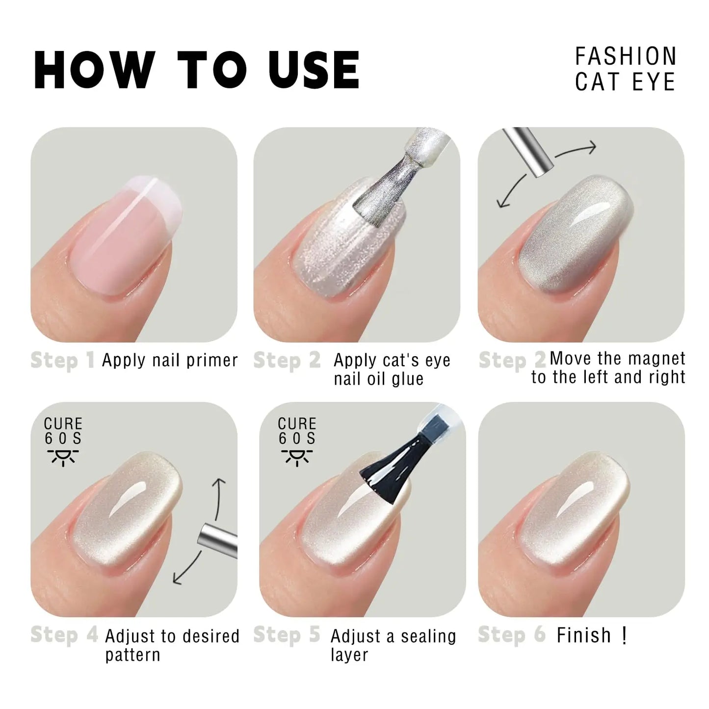 3x0.7cm Round Nail Art Cat Eye Gel Magnetic Pen for Gel Polish 3D Cat Eye Nails Painting Strong Magnet Stick Manicure DIY 2030