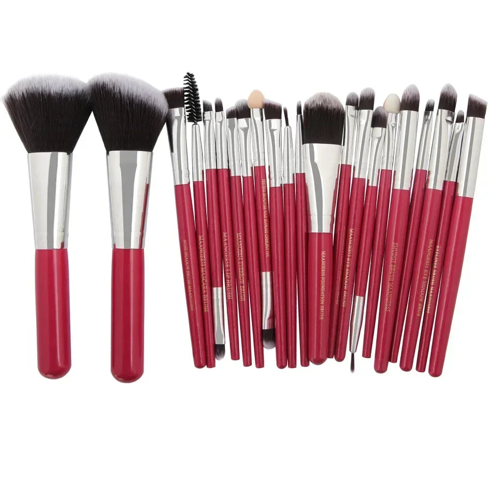 3–22 Piece Professional Makeup Brush Set – Full Face Eyeshadow & Cosmetic Tools