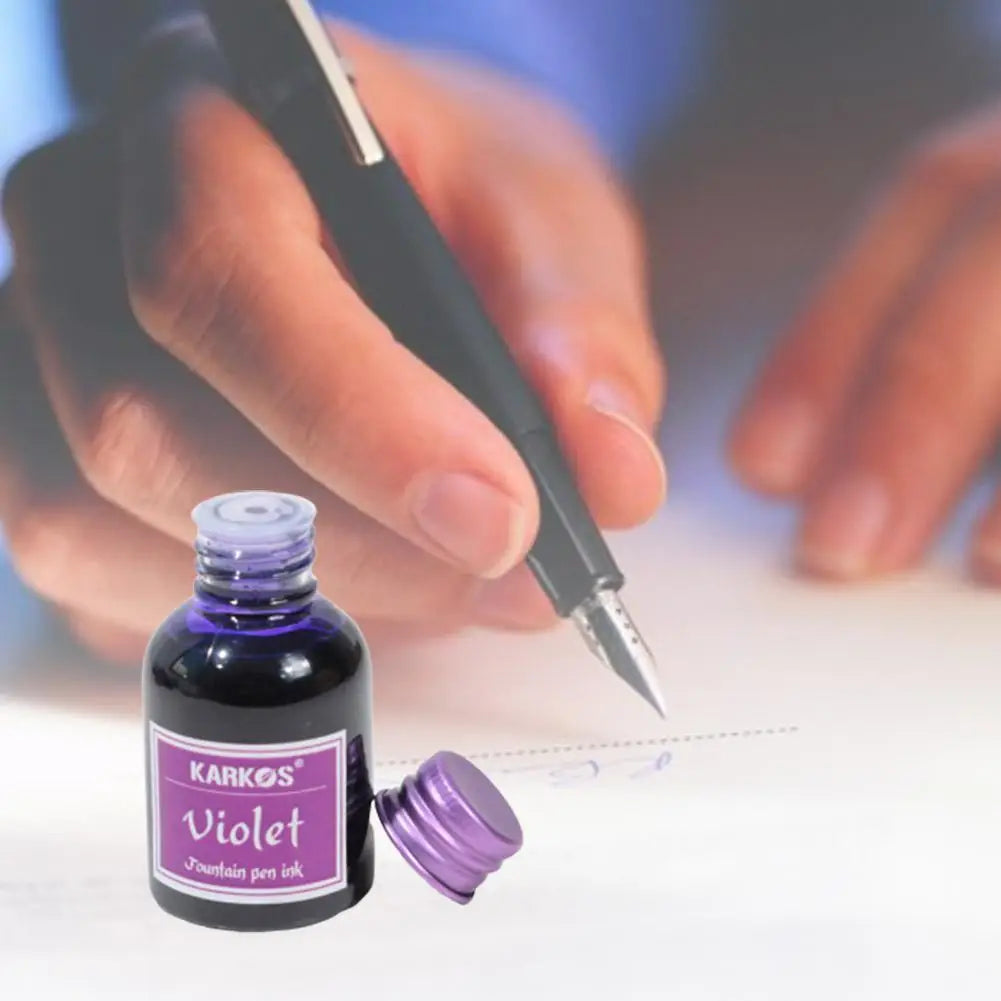 30ml Pure Colorful Fountain Pen Ink Universal Refill No Clogging Smooth Writing Ink Stationery for School Office Daily Writing ﻿