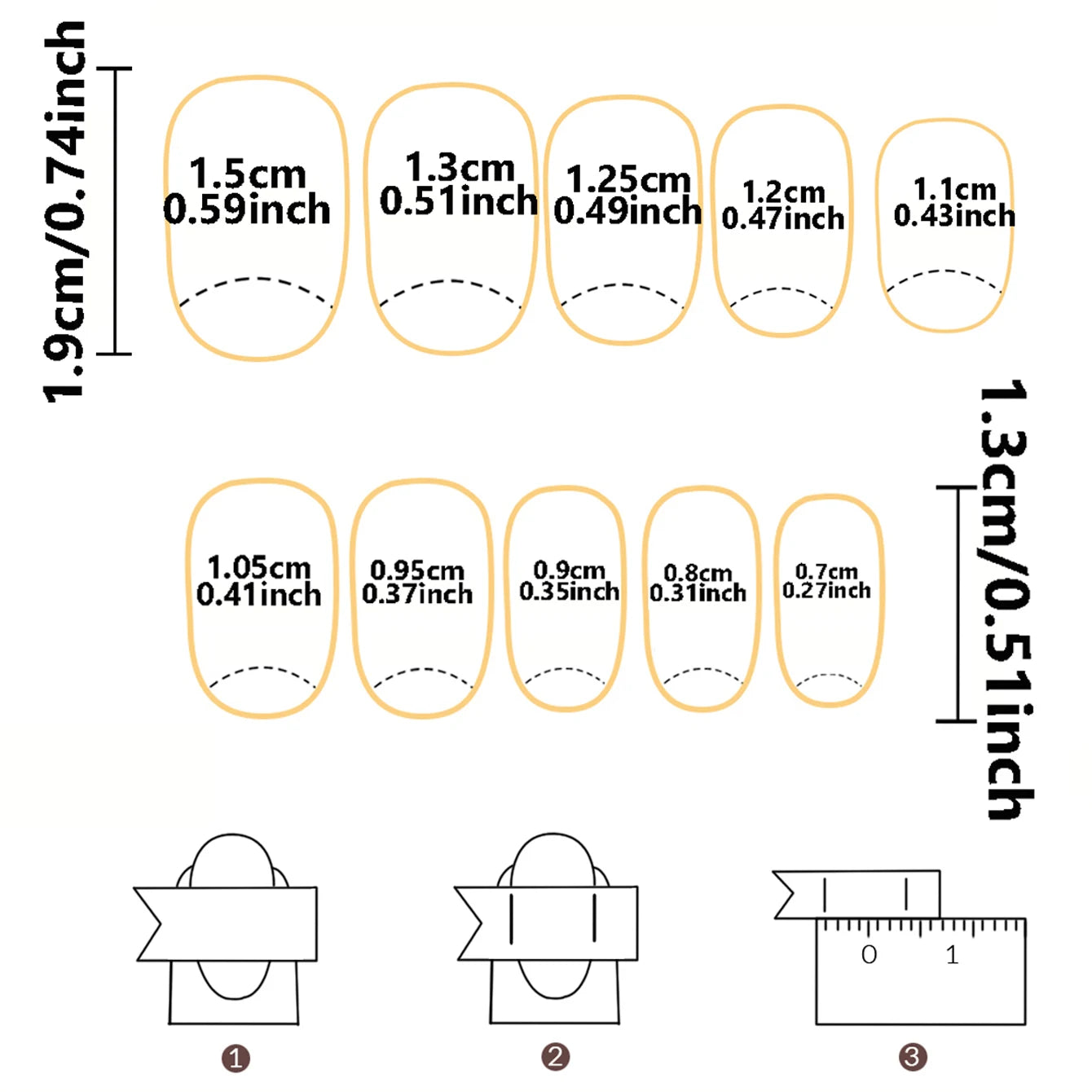 24 PCs Short Square French Heart Simple Nails with 1 Jelly Glue and 1 Nail File