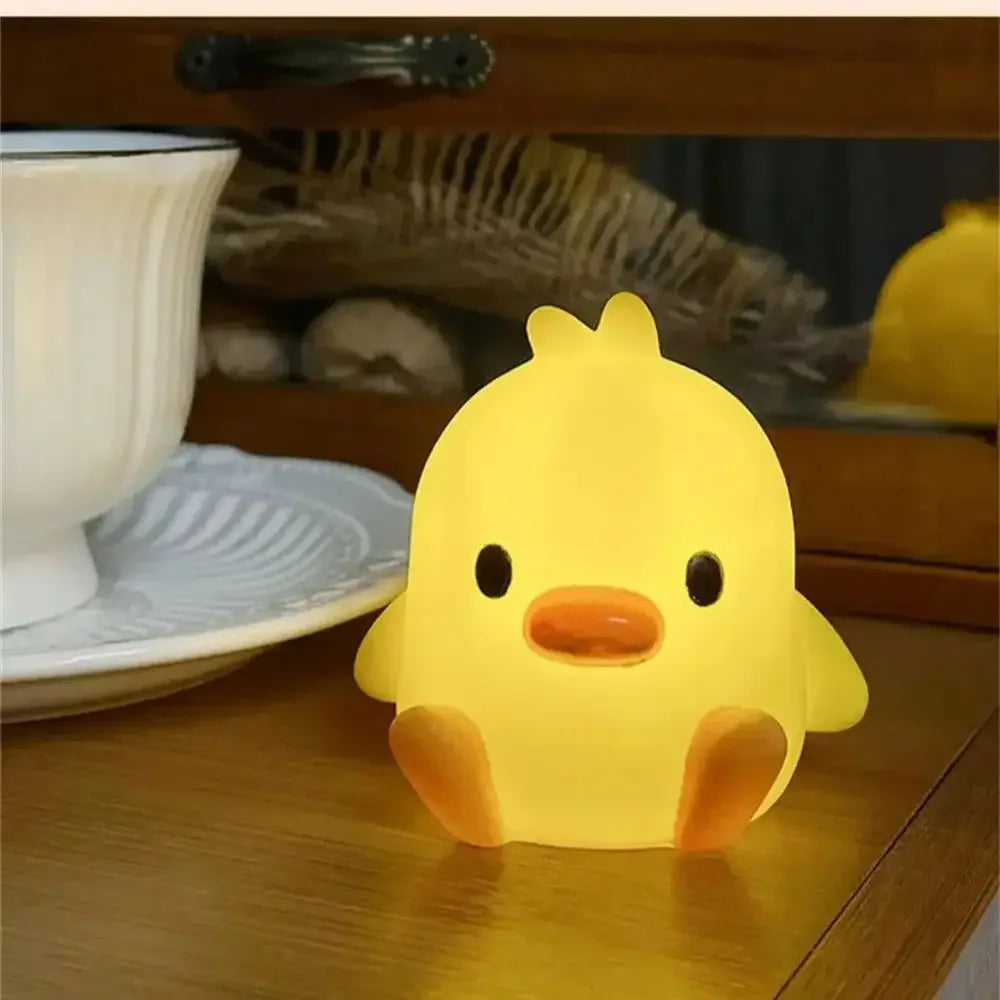 Cute Duck Night Light – Cartoon LED Bedside Sleeping Lamp for Kids & Bedroom Décor
