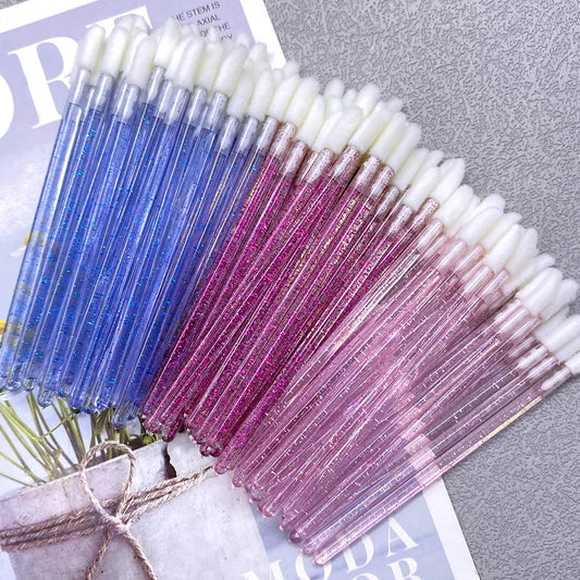 Disposable Lip Brush Wand Applicators – 50/1000 Pack for Lipstick & Gloss
