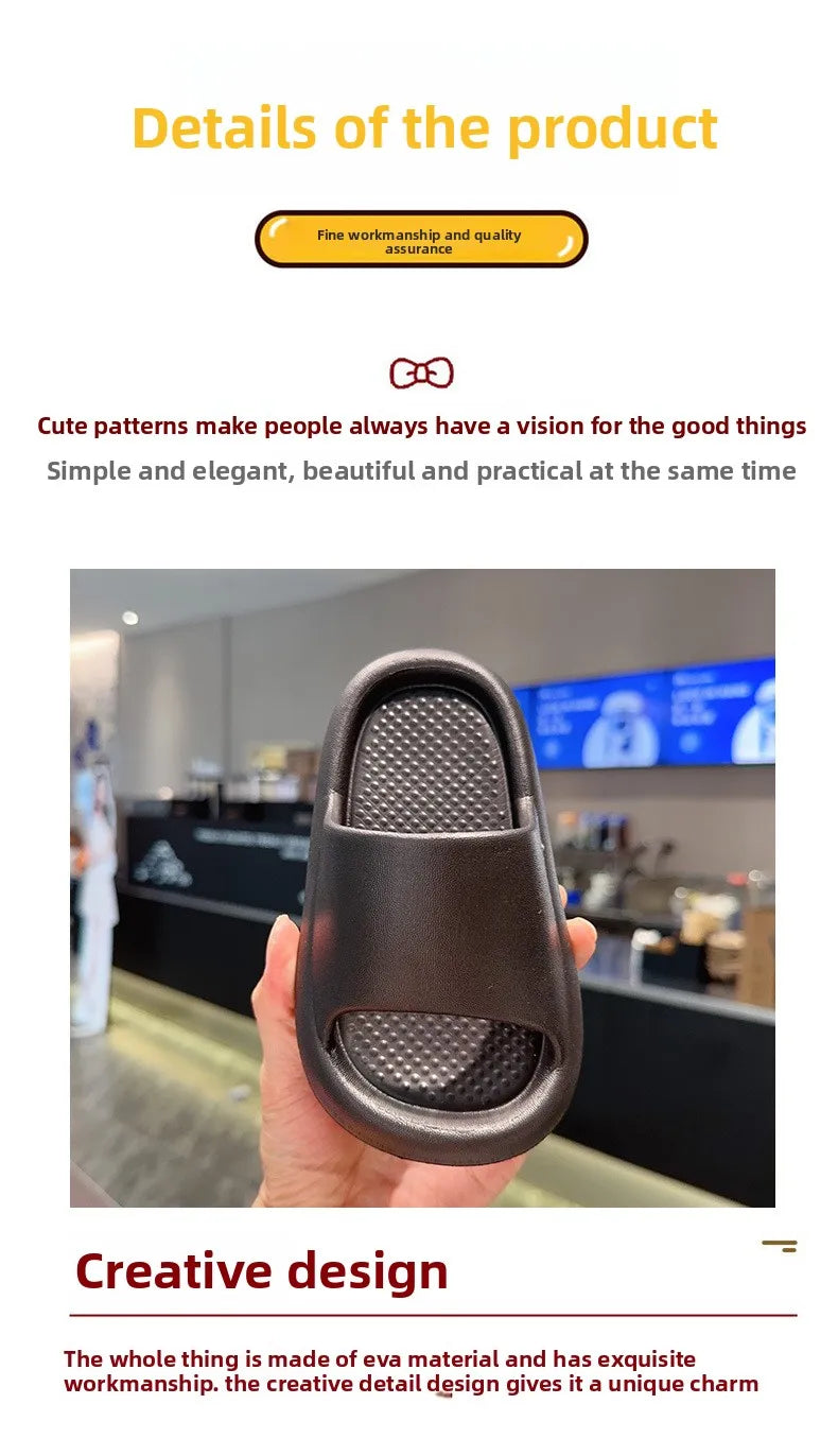 2026 Children's Slippers for Summer Boys and Girls Indoor Bathroom Soft-Soled Thickened Anti-Slip Baby Slippers and Cool Sandals