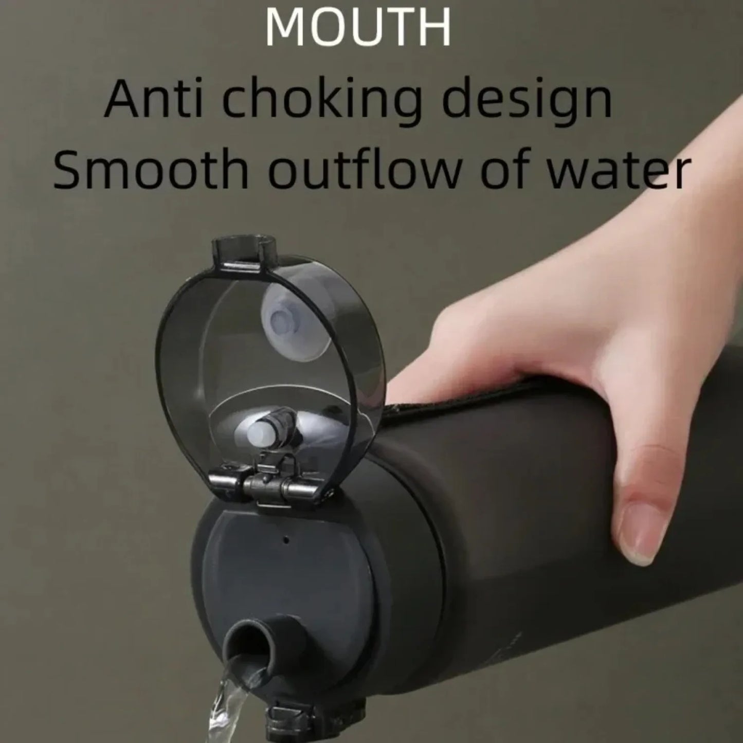 Leak-Proof BPA-Free Sports Water Bottle – 400ml & 560ml with Time Marker