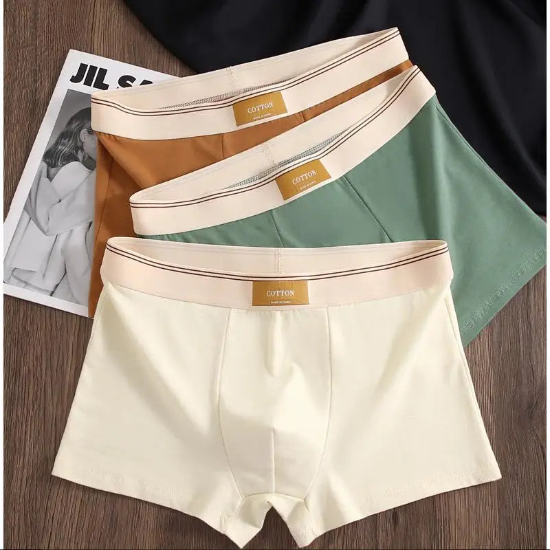 3-Pack Men's Breathable Cotton Boxer Shorts – Comfortable Everyday Underwear