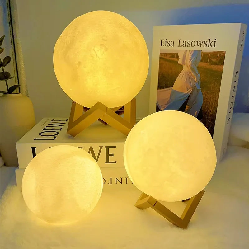 Book & Moon LED Galaxy Night Light – Bedside Decoration Gift for Kids & Birthdays