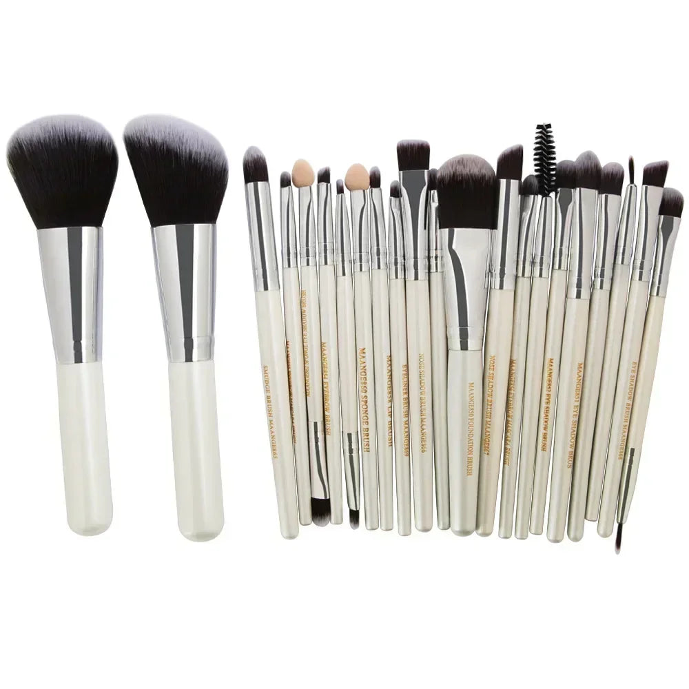 3–22 Piece Professional Makeup Brush Set – Full Face Eyeshadow & Cosmetic Tools