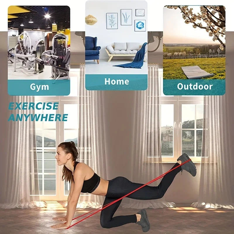 Sports Yoga Resistance Pull Belt – Fitness Stretching Band for Strength Training