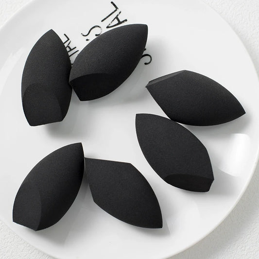 2pcs Black Beauty Sponge Egg - Latex-Free, Reusable Makeup Blender for Flawless Foundation, Contour & Highlight