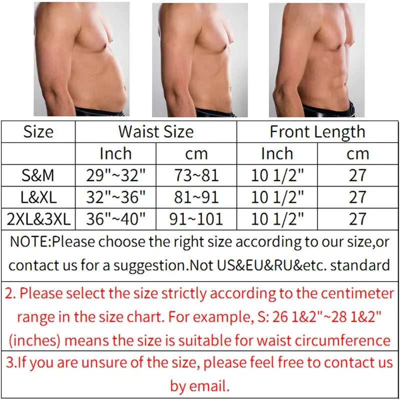 Men's Sauna Sweat Trimmer Belt – Waist Trainer & Belly Slimming Shapewear