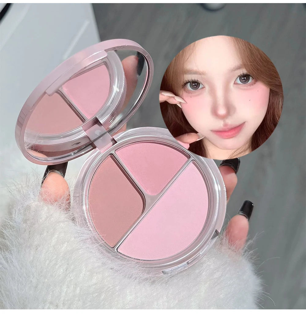 ART VALUE 7PC Makeup Sets Include 3 Colors Matte Lip Mud,1 Pressed Powder,1 Blush,1 Eyes Palette,1 Necklace Beauty Makeup Sets