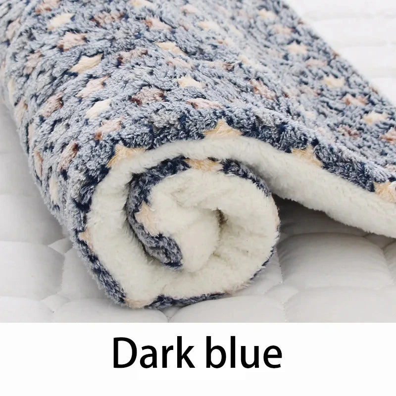 Flannel Pet Sleeping Mat & Sofa Bed – Soft Winter Blanket for Dogs & Cats
