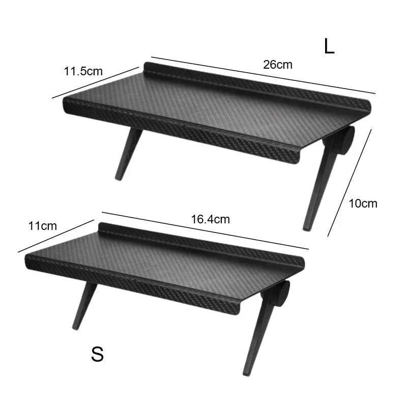 TV Top Storage Shelf & Monitor Stand – Adjustable Desktop Display Rack