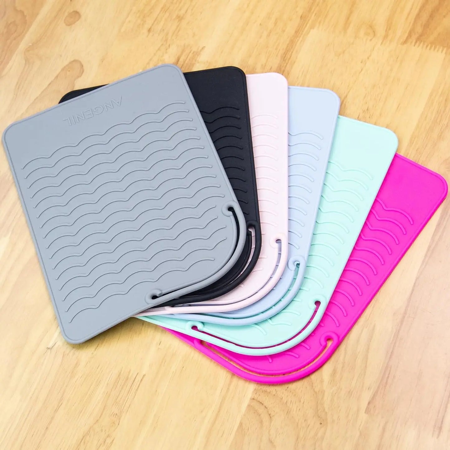 Heat-Resistant Silicone Mat for Hair Tools – Flat Iron, Curler & Straightener Pad