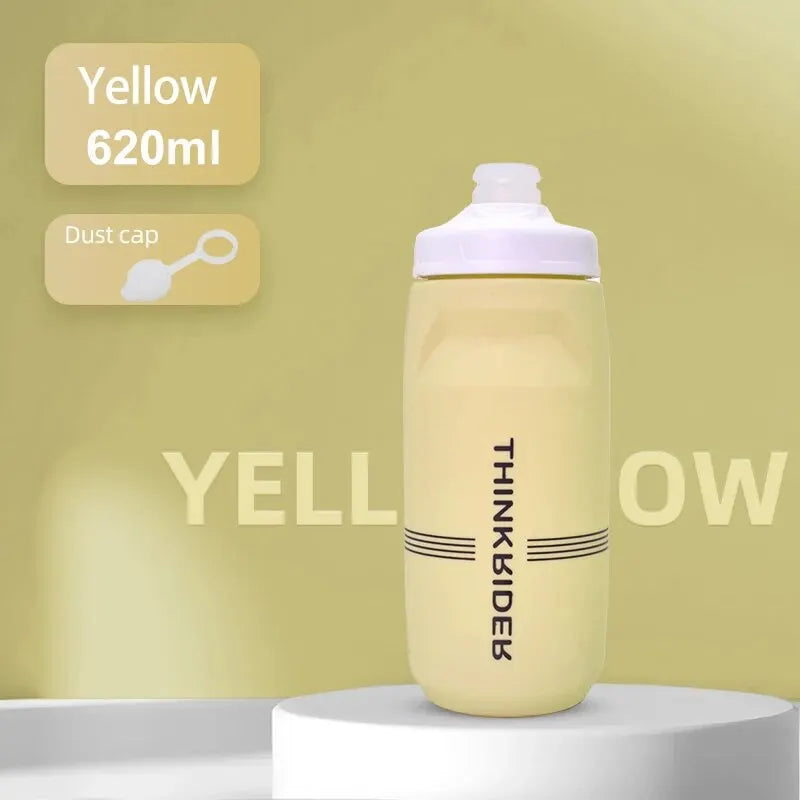 ThinkRider MTB Cycling Water Bottle – 620ml & 750ml Squeeze Sports Bottle