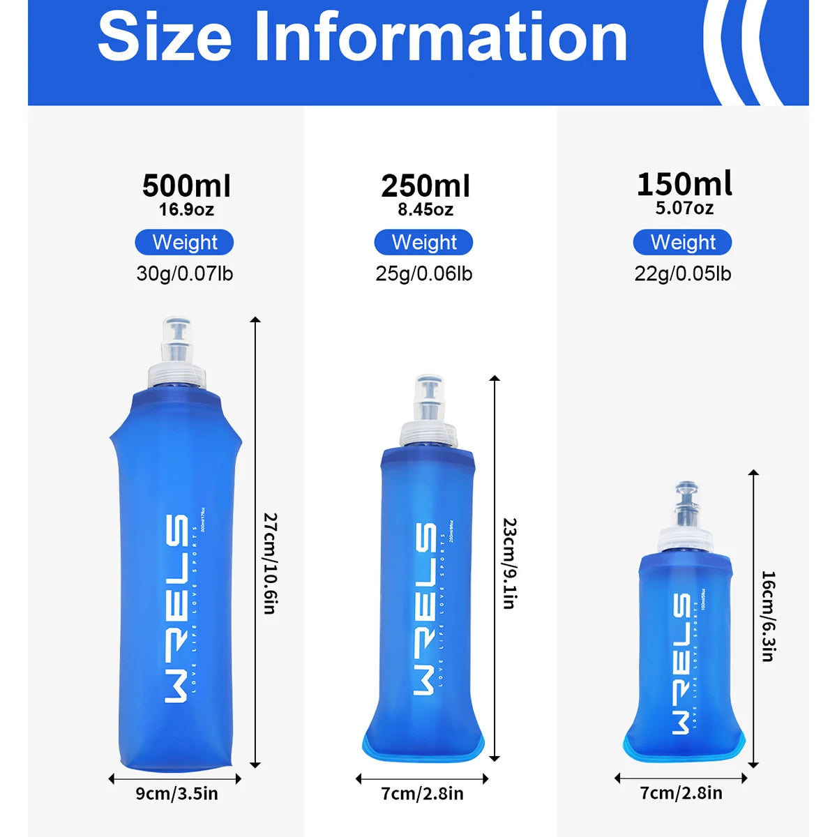 Collapsible Silicone Water Bottle – Portable Foldable Flask for Running & Hiking