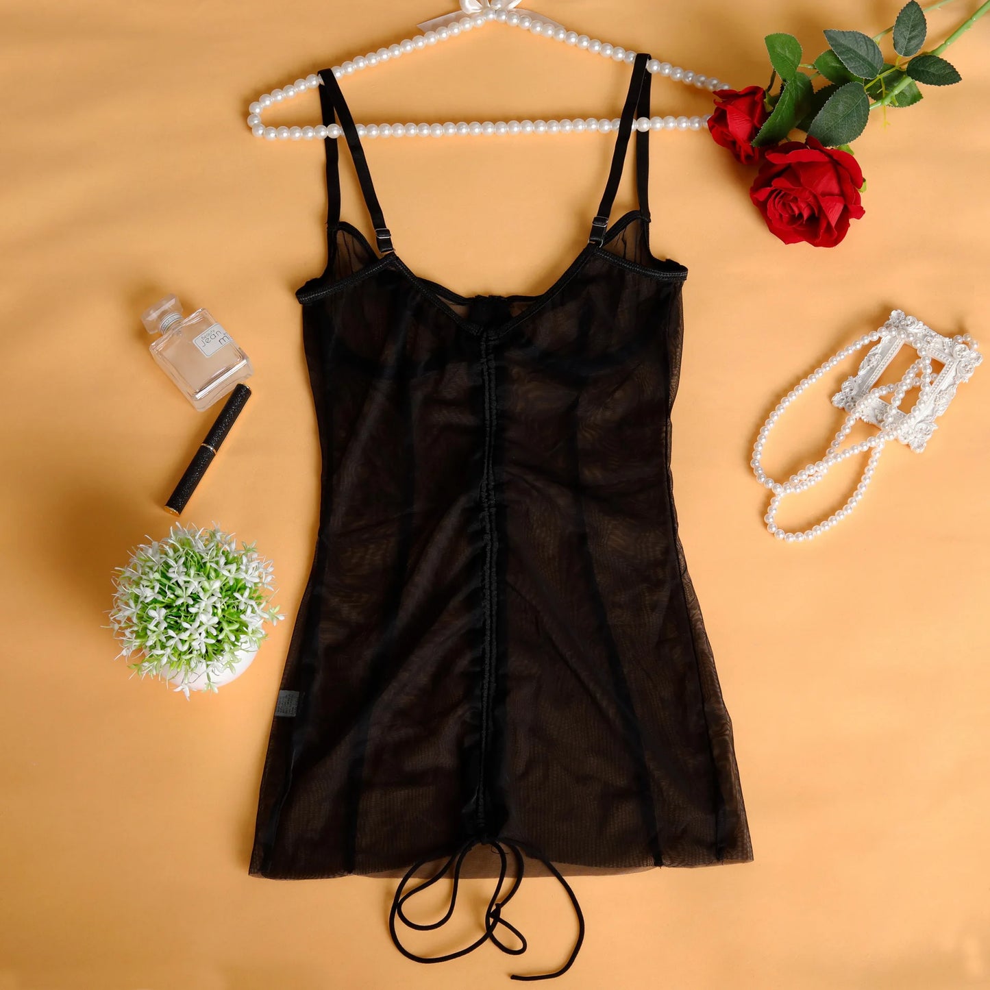 Sexy Transparent Mesh Dress Erotic Sleevelss Underwear Female Summer Halter Evening Party Nightclub Tight Wrap Hip Dresses Women