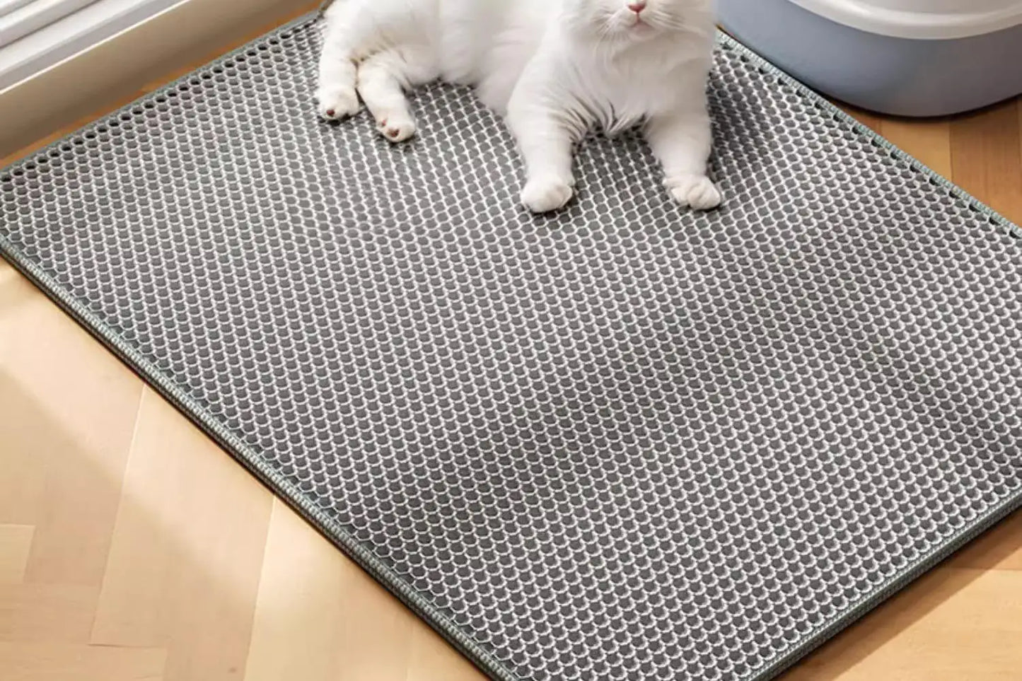 Extra Large Cat Litter Mat – Waterproof 2-Layer Non-Slip Washable Floor Protector