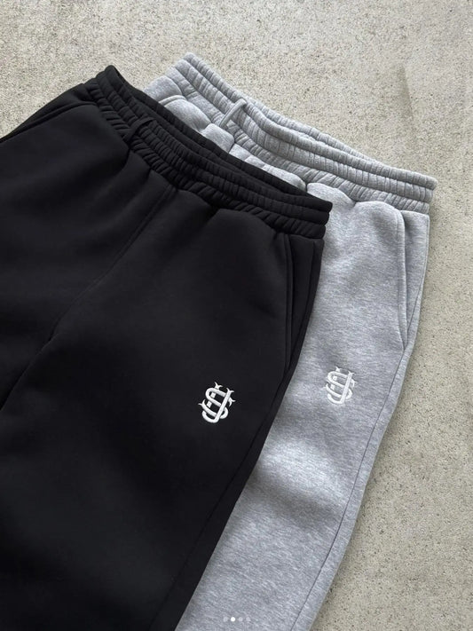 Y2K Zipper Embroidery Hip-Hop Jogger Pants – Retro Streetwear Tracksuit