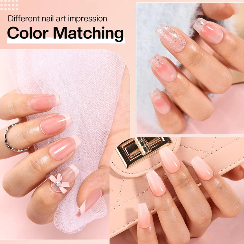CHUNSHU Hema FREE Construction UV Gel 18ml Builder Nail Gel In A Bottle Semi Permanent Thick Rubber Base Gel Extension Nails Art