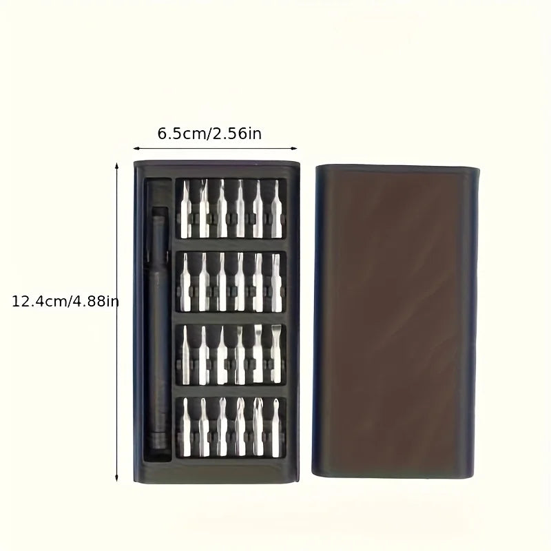 25-in-1 Mini Precision Screwdriver Set – Flat & Phillips for Electronics & DIY