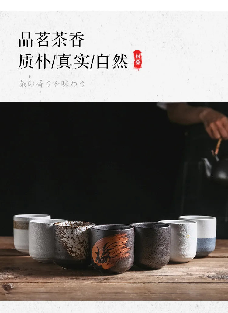 Japanese Ceramic Coffee & Matcha Stacking Cups – Stackable Sake & Water Cups