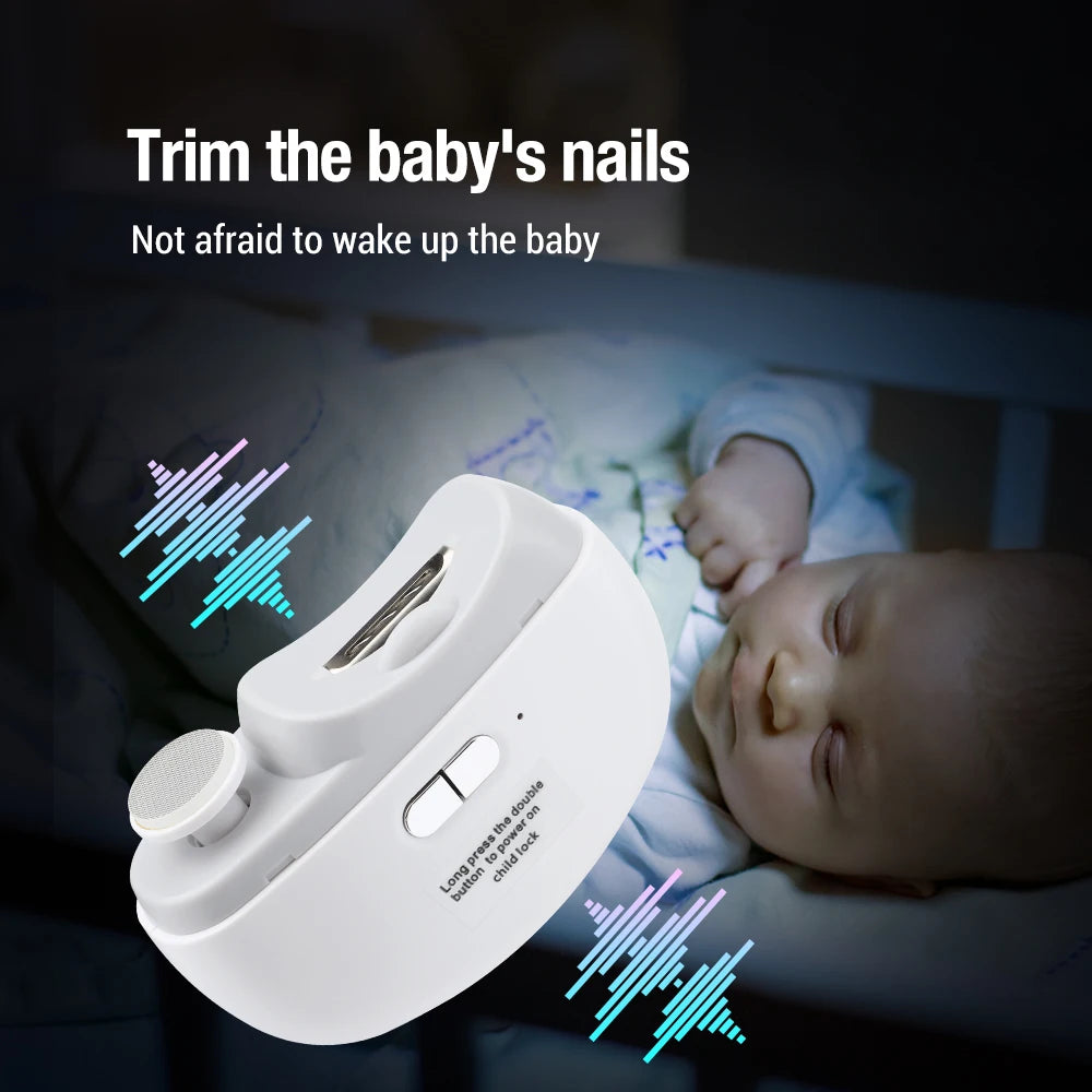 Multifunctional Electric Nail Clipper Anti Splash Nail Trimmer Portable 2 In 1 Manicure Pedicure Cutter For Baby Adults