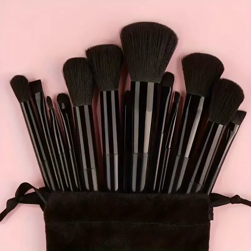 13-Piece Professional Makeup Brush Set – Eye Shadow, Foundation & Blush Brushes