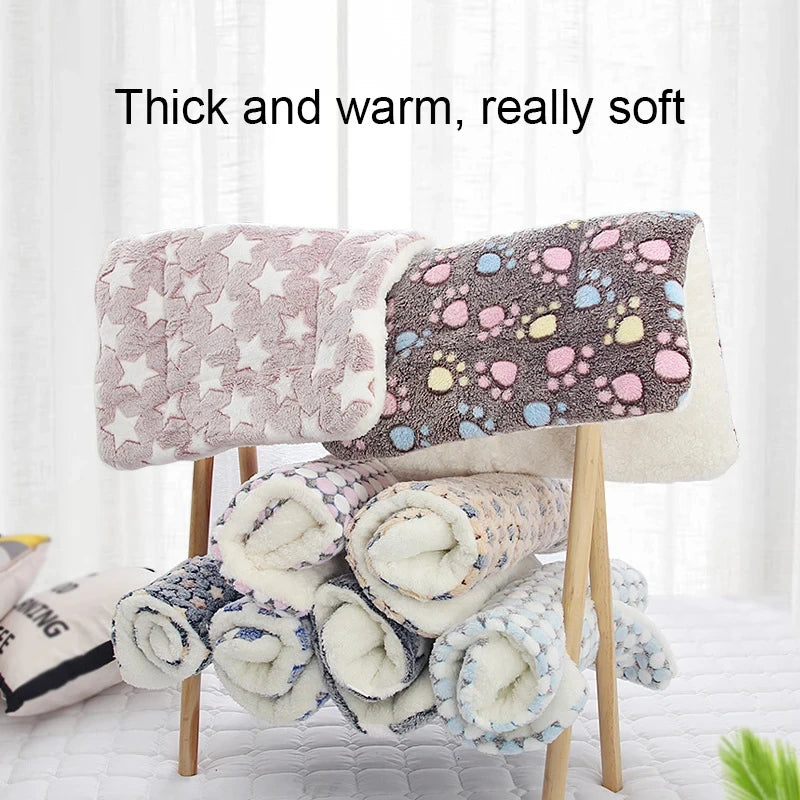 Flannel Pet Sleeping Mat & Sofa Bed – Soft Winter Blanket for Dogs & Cats