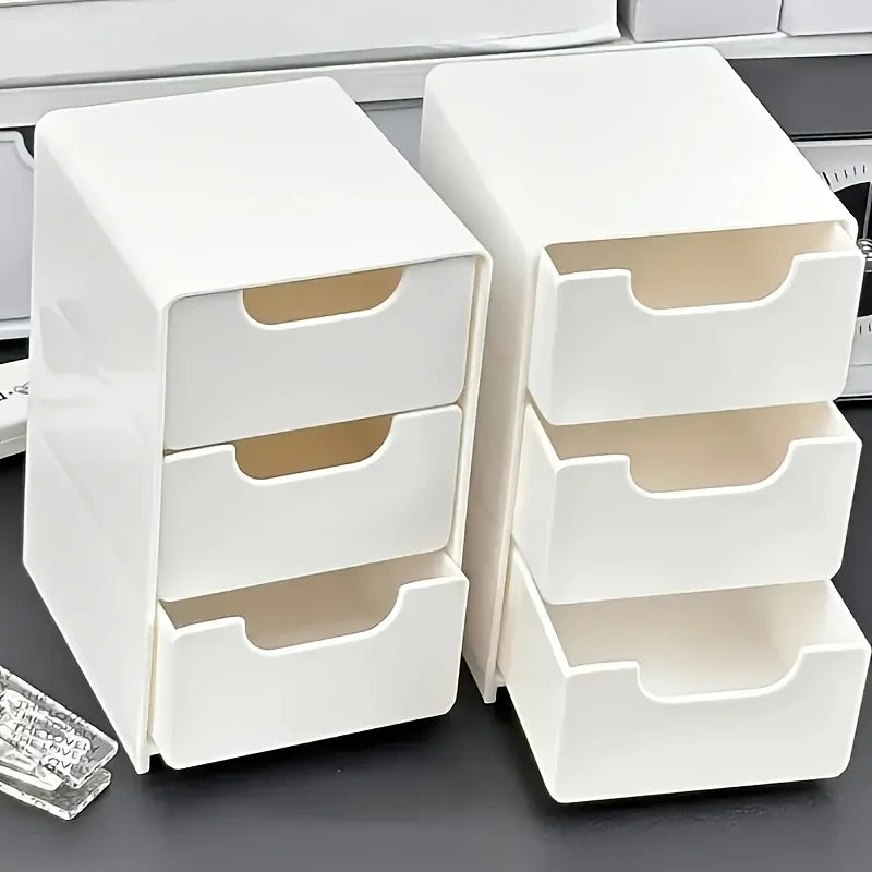 3-Tier Desktop Organiser with Drawers – Office, Jewellery & Cosmetics Storage